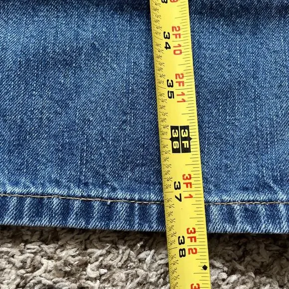 Carhartt Jeans Mens 36x30 Blue Relaxed Straight Leg Outdoor Workwear B320 WTB - Picture 3 of 8